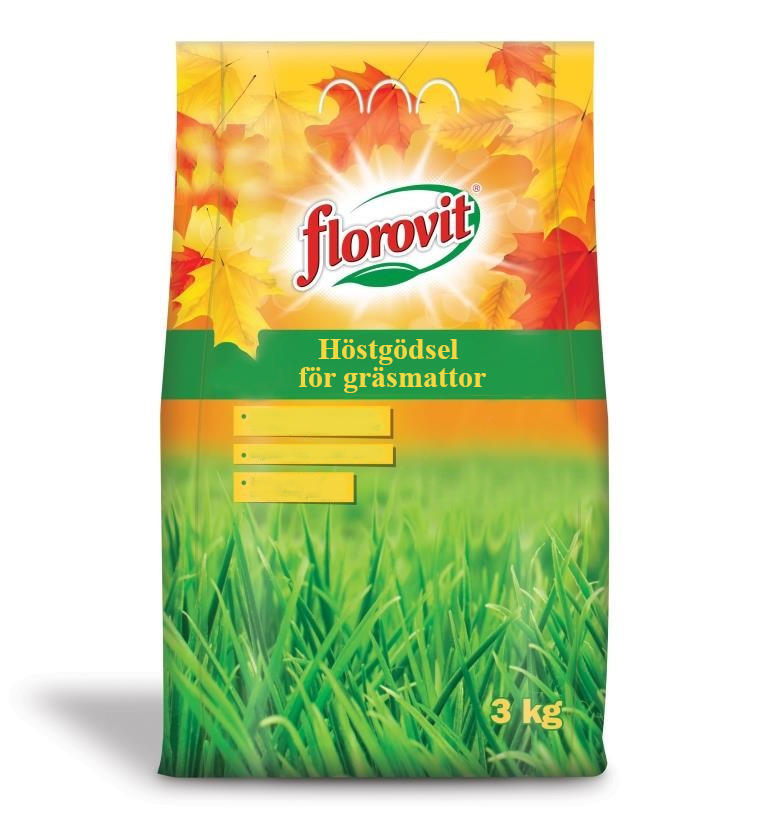 Florovit höstgödsel för gräsmattor 3 kg Florovit höstgödsel för gräsmattor 3 kg - förpackning
