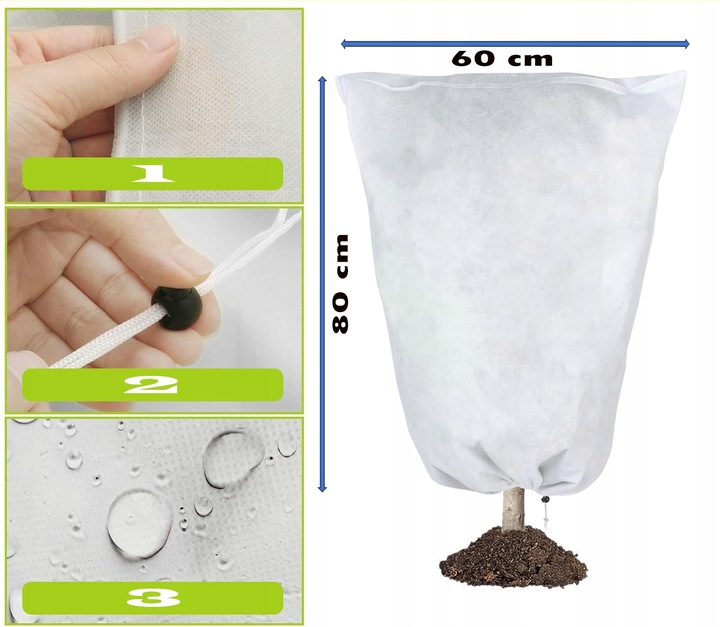 Vinterhuva vit fiberduk 50 g