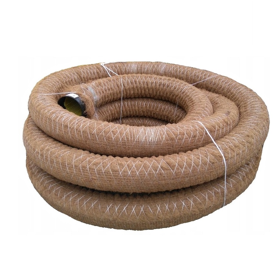 Jordbruksdränering PVC med kokosfilter Jordbruksdränering PVC med kokosfilter