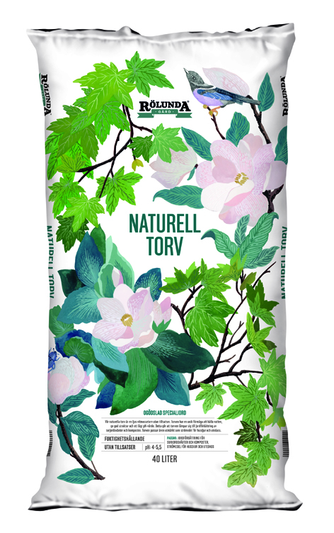 Rölunda Naturell Torvmull 40 L Rölunda Naturell Torvmull 40 L - produktförpackning