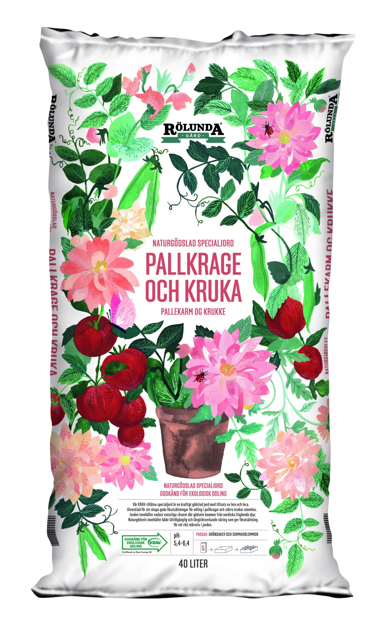 Rölunda Pallkrage och Kruka 40 L Rölunda Pallkrage och Kruka 40 L - produktförpackning