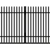 Dubbelgrind Leksand 350 x 150 cm - utan förzinkning, kräver målning - produktbild, svart RAL 9005